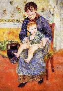 Pierre Auguste Renoir Mere et enfant oil